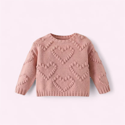 Heart Pom Sweater