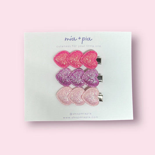 Heart Clip Trio
