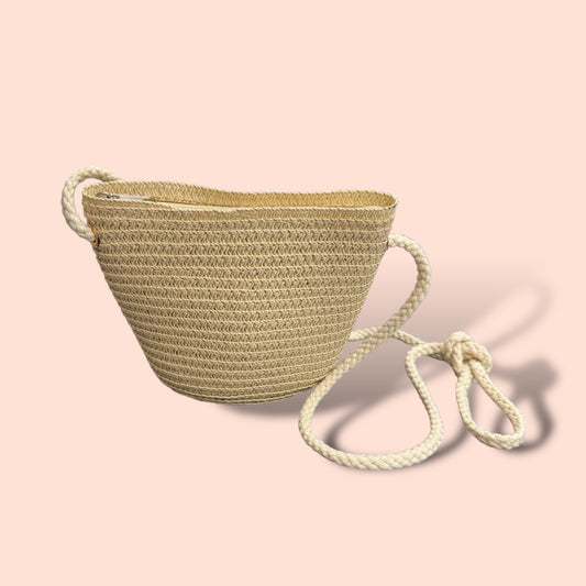 Mini Boho Raffia Cossbody